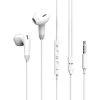 ColorWay - Wired Earphones Sound Wave (CW-WD04WT) - 3.5mm Jack, 13mm Drivers, Control Panel, Ergonomic Shape, 1.2m - White