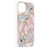 Techsuit - Marble Series - iPhone 13 - Pink Hex