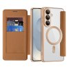 Techsuit - SmartMag Book Case - Samsung Galaxy S26 - Brown