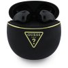 Guess - Wireless Earbuds Script Print (GUTWSA15HETK) - In-ear, Bluetooth, TWS, Small Round Design - Black