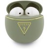 Guess - Wireless Earbuds Script Print (GUTWSA15HETN) - In-ear, Bluetooth, TWS, Small Round Design - Khaki