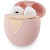 Guess - Wireless Earbuds Script Print bezdrôtové TWS in-ear slúchadlá Bluetooth - ružové