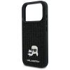 Karl Lagerfeld - Hardcase Rhinestone with K&C Pin () - iPhone 17 Pro Max - Black
