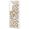 Guess - IML Leopard Print Triangle puzdro pre Samsung Galaxy S26 - hnedé