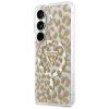 Guess - IML Leopard Print Triangle puzdro pre Samsung Galaxy S26 - hnedé
