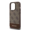 Guess - Hardcase 4G Stripe Collection kryt pre iPhone 15 Pro - hnedý