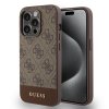 Guess - Hardcase 4G Stripe Collection (GUHCP15LG4GLBR) - iPhone 15 Pro - Brown