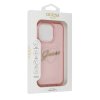 Guess - Hardcase IML Heart kryt pre iPhone 16 Pro - ružový