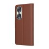 Techsuit - Leather Folio knižkové puzdro pre Honor 90 - hnedé