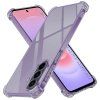 Techsuit - Shockproof Clear Silicone - Samsung Galaxy A37 5G / A36 5G - Smoke Black