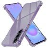 Techsuit - Shockproof Clear Silicone - Samsung Galaxy A57 5G - Smoke Black