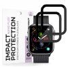 Techsuit - Nano Flex (2 pack) - Apple Watch 4 / 5 /6 / SE / SE 2 / SE 3 44mm - Black