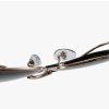Techsuit - Sunglasses Polarized (9768) - Hexagonal, with UV Protection and Metal Frame - Black / Silver / Gray