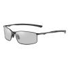 Techsuit - Sunglasses Polarized (559) - for Men, with UV Protection and Metal Frame, Rectangular - Black / Photochromic