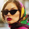 Techsuit - Sunglasses (5040) - for Women, PC Frame and Lens, Triangular - Leopard