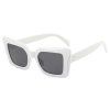 Techsuit - Sunglasses (5277) - for Women with PC Frame and Lens, Square Shape - White / Gray