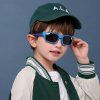 Techsuit - Kids Polarized Sunglasses (8202-C21) - Sport Type - Navy Blue / Pink