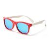 Techsuit - Kids Polarized Sunglasses (D802) - UV Protection - Red / White / Ice-Blue