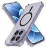 Techsuit - Shockproof Clear Silicone MagSafe - Xiaomi 17 - Smoke Black