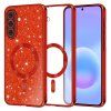 Techsuit - Luxury Glitter MagSafe - Samsung Galaxy A57 5G - Red
