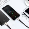 USB C / USB A Rýchlonabíjací + data extra ohybný kábel - plochý