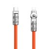 Dudao Otočný Kábel USB-C na Lightning L24CL 120W 1m (oranžový)