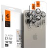 Spigen Optik.tR Sklo pre kameru (2 ks) - iPhone 14 Pro / 14 Pro Max / 15 Pro / 15 Pro Max - Natural Titanium