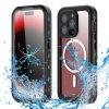 Waterproof IP68 MagSafe Case - iPhone 15 Pro - Black