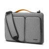 Defender Laptop Briefcase (A42E1G3) - with Shoulder Strap and Small Card Pocket, 15.6" - Gray