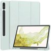 Techsuit Sklopný obal Flex Trifold (s držiakom na pero) - Samsung Galaxy Tab S7 Plus / S8 Plus - Sky Modrá
