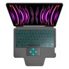 Techsuit KeyTab Pro Puzdro (s RGB Bezdrôtovou Klávesnicou a Držiakom na Stylus) - iPad Pro 11 (2018/2020/2021/2022) - Čierne