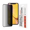 Techsuit 111D Privacy Celoplošné ochranné sklo s plným lepidlom pre iPhone XR / 11 - Čierne