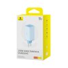 Baseus Nabíjačka do zásuvky 230V GaN6 Pro (P10162705312-00) - 2x USB, 2x Type-C, 100W, s káblom Type-C, 100W, 20V, 5A, 1 m - Modrá