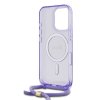 Guess IML Crossbody Cord Script MagSafe (GUHMP16LHCTSGNSU) puzdro pre - iPhone 16 Pro Max - Fialová