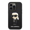Karl Lagerfeld silikónový kryt s MagSafe na iPhone 14 Pro Max (KLHMP14XSNIKBCK) - Ikonik (čierny)