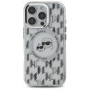 Karl Lagerfeld IML MagSafe kryt na iPhone 16 Pro Max (KLHMP16XHMCKMHT) - priesvitný Monogram Karl&Choupette hlava