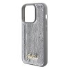 Guess Sequin Script Metal kryt na iPhone 15 Pro Max (GUHCP15XPSFDGSS) - strieborný
