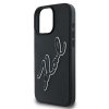 Karl Lagerfeld 3D Design kryt na iPhone 16 Pro (KLHCP16L3DRKSDLK) - Rubber Signature