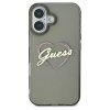 Guess pevný kryt IML Heart na iPhone 16 Plus (GUHCP16MHCHGSPK) - čierny