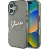 Guess pevný kryt IML Heart na iPhone 16 Plus (GUHCP16MHCHGSPK) - čierny
