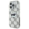 Karl Lagerfeld IML Luxury Electroplated kryt na iPhone 16 Pro Max (KLHCP16XHKLPCHT) - priesvitná Choupette Head