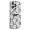 Karl Lagerfeld IML Luxury Electroplated kryt na iPhone 16 Pro Max (KLHCP16XHKLPCHT) - priesvitná Choupette Head
