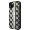 Karl Lagerfeld pevný kryt s monogramom na iPhone 14 Plus (KLHCP14MPGKLSKG) - sivý pruh (Grey Stripe)