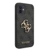 Guess pevný kryt 4G s veľkým kovovým logom na iPhone 12 / iPhone 12 Pro (GUHCP12M4GMGGR) - sivý