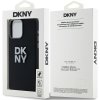 DKNY pevný silikónový kryt na iPhone 15 Pro Max s kovovým logom (DKHCP15XSMCBSK) - čierny