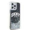 DKNY pevný trblietavý kryt na iPhone 15 Pro Max s veľkým logom (DKHCP15XLBNAEK) - čierny