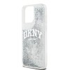 DKNY pevný trblietavý kryt na iPhone 15 Pro Max s veľkým logom (DKHCP15XLBNAET) - biely