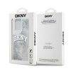 DKNY pevný trblietavý kryt na iPhone 15 Pro Max s veľkým logom (DKHCP15XLBNAET) - biely