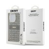 DKNY pevný kryt na iPhone 15 Pro s monovzorom a pruhmi a MagSafe (DKHMP15LHRHSEE) - béžový