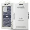 DKNY pevný kryt na iPhone 15 s monovzorom a pruhmi a MagSafe (DKHMP15SHRHSEB) - modrý
